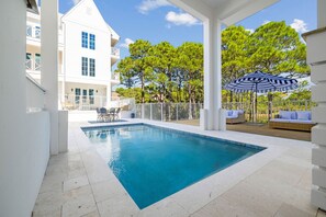 A heated pool