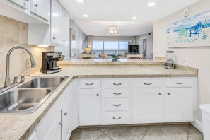 Fridge, microwave, oven, stovetop - Beach House 604C - Gulf Front Resort! (Miramar Beach)