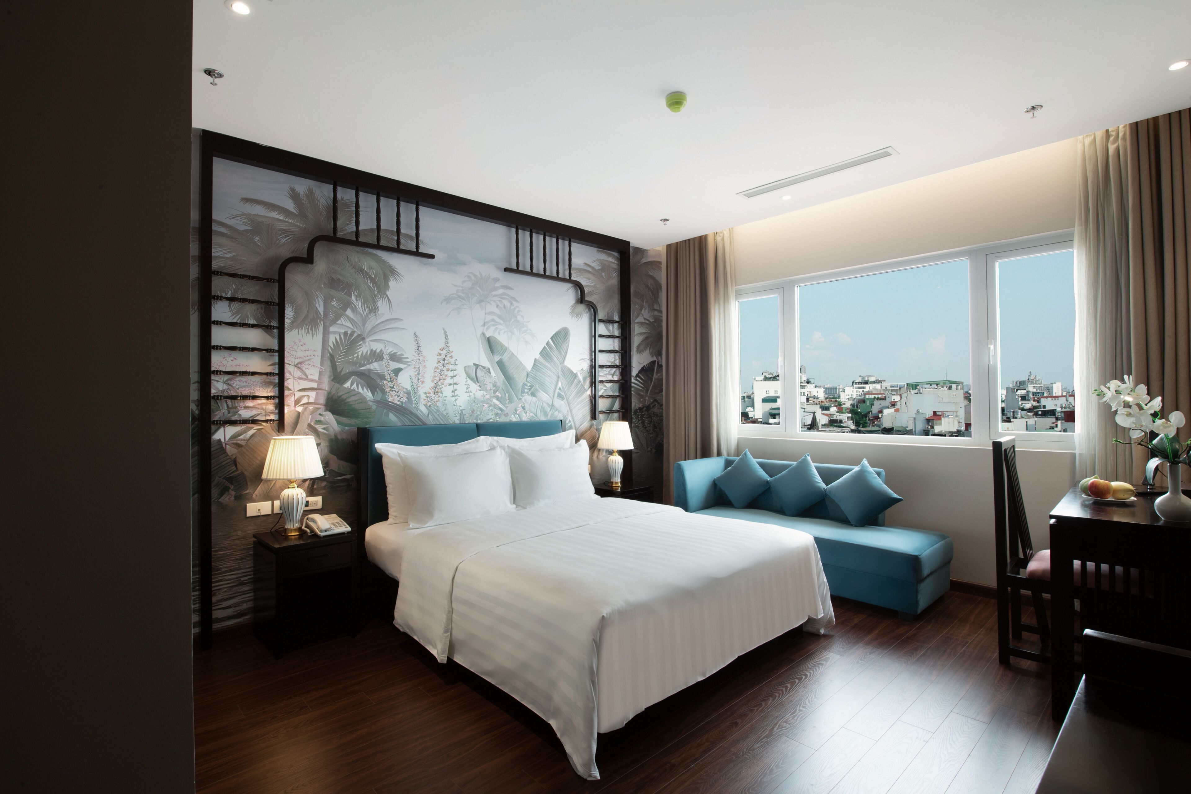 Quarto casal ou duplo premier, vista para a cidade (Signature Double City View) | Roupas de cama premium