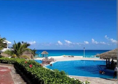 Ocean Front Roomy Caribbean Condo