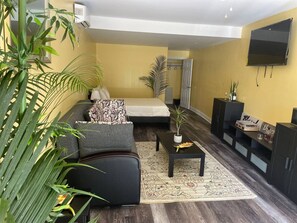 1 bedroom, iron/ironing board, travel crib, WiFi