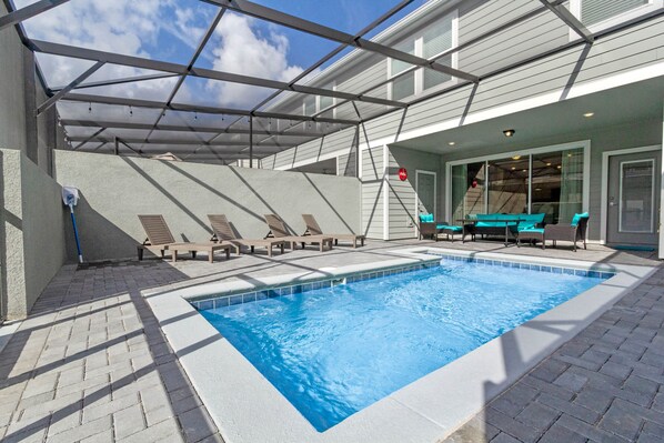 A heated pool
