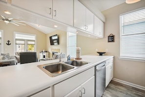 House, 3 Bedrooms | Private kitchen | Full-size fridge, stovetop, dishwasher, coffee/tea maker - Mystic Marlin by Book That Condo (Panama City Beach)