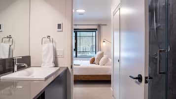 Condo | Bathroom | Hair dryer, towels