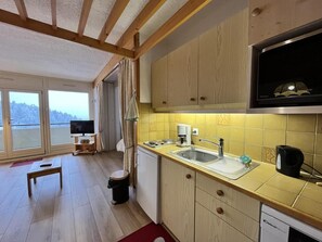 Fridge, microwave, oven, dishwasher - 50m from ski slopes, Ground floor, balcony, parking, tv, 39m², Villard de Lans (Villard-de-Lans)