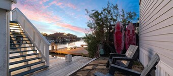 Home with private pool and deck with boat slip