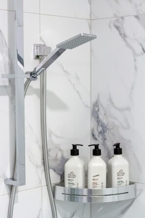 Hair dryer, towels