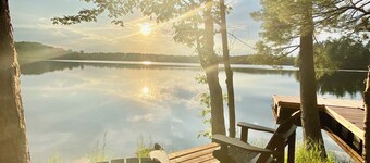 Pine Brae Eco-Resort: Off-grid cabin with lake access & private hiking trails