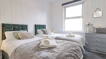 4 bedrooms, iron/ironing board, travel crib, WiFi