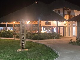 Breakfast, lunch, dinner served; ocean views