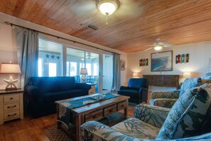 House, 4 Bedrooms, Beach View | Living area - Sunny Beach by Book That Condo (Panama City Beach)