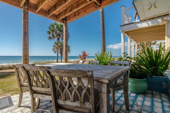 House, 4 Bedrooms, Beach View | Terrace/patio - Sunny Beach by Book That Condo (Panama City Beach)