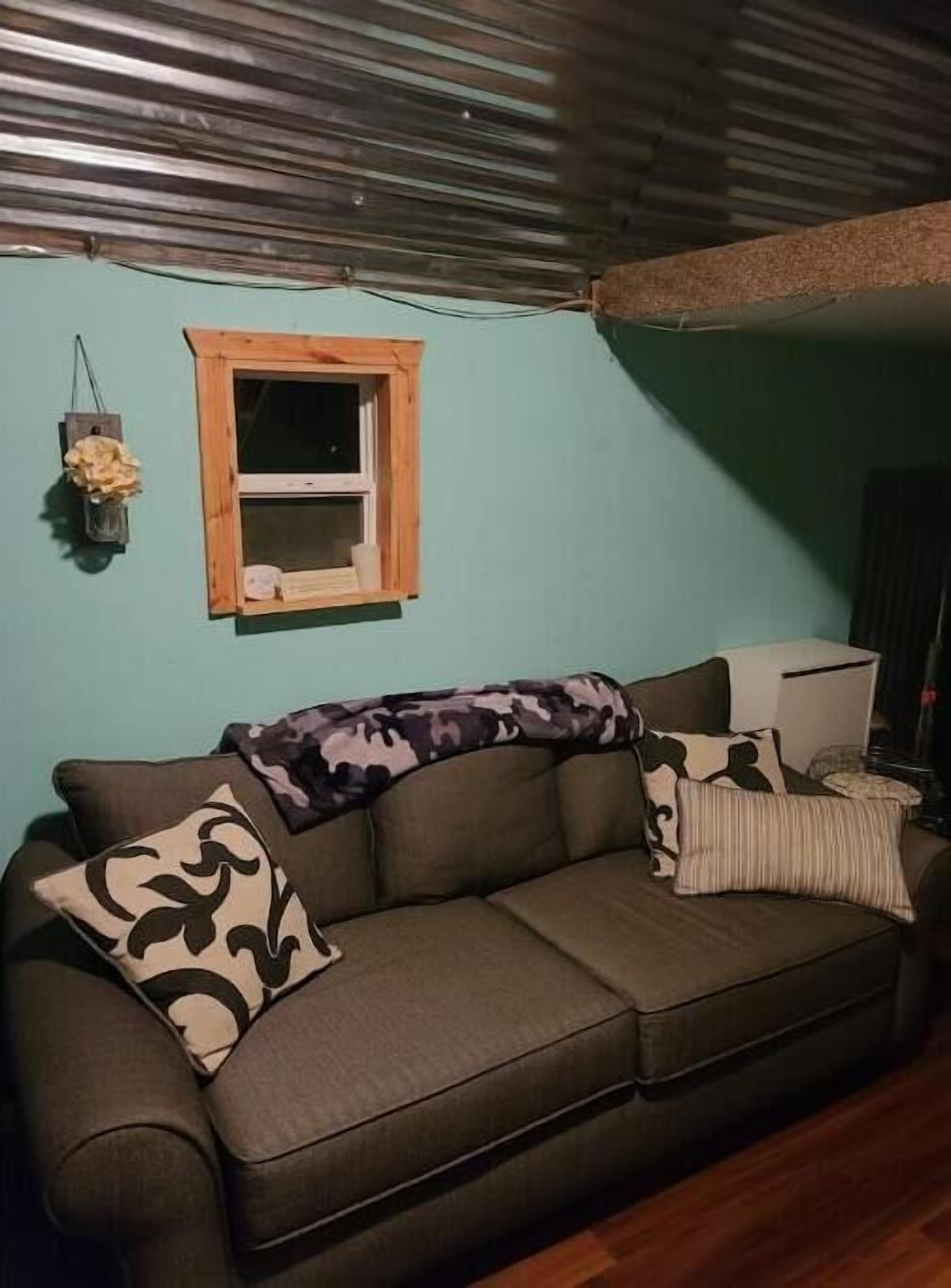 Smart TV, fireplace, DVD player, books