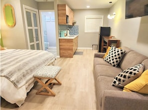 Desk, iron/ironing board, free WiFi, bed sheets