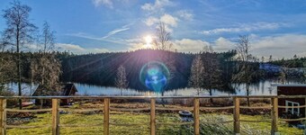 Nice home in Ambjörnarp with lake view