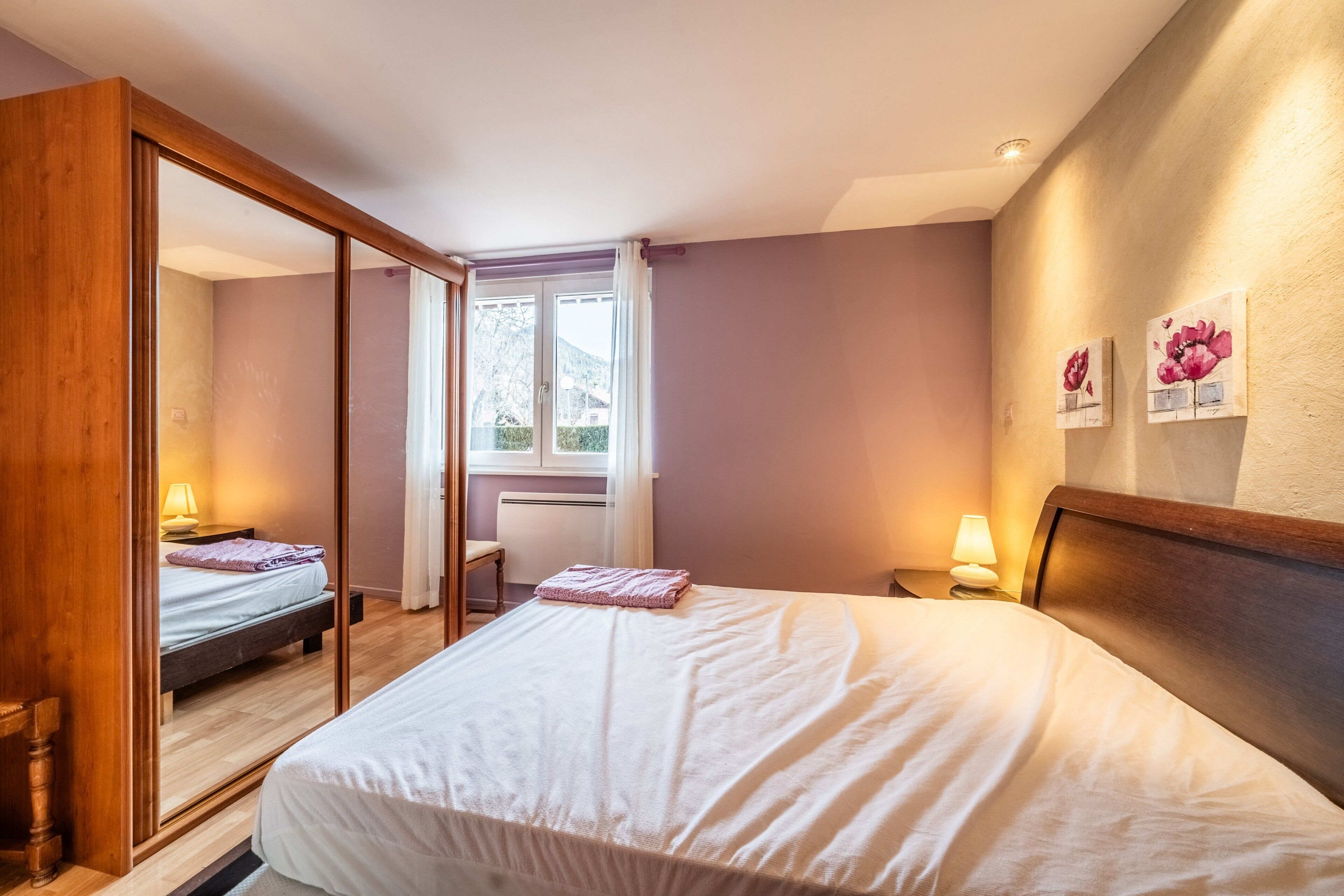 2 makuuhuonetta, vuodevaatteet