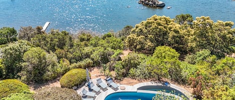 A heated pool