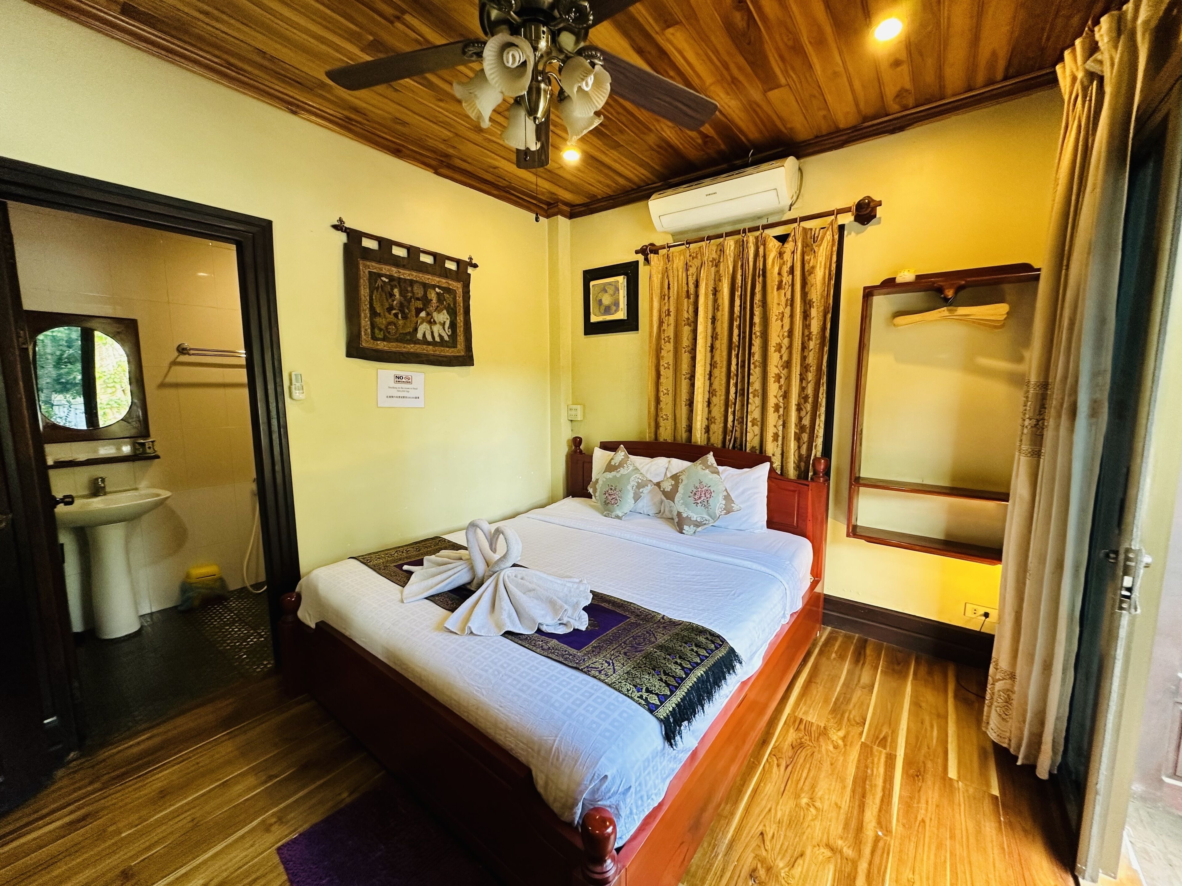 Premium bedding, down duvets, individually decorated