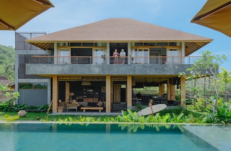 Outdoor pool. Exquisite Escape In Opulent 5BR Villa Lombok
