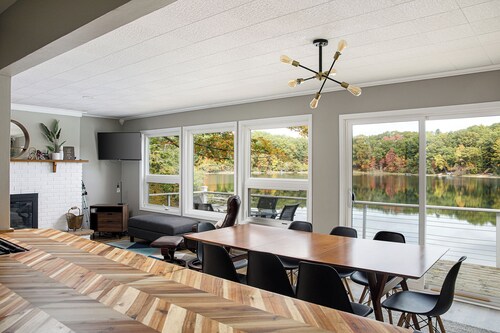 Bryan Lake Oasis in Downtown Lake Ann | Firepit | Beach