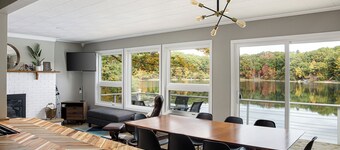 Bryan Lake Oasis in Downtown Lake Ann | Firepit | Beach