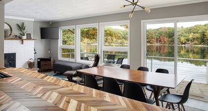 Bryan Lake Oasis in Downtown Lake Ann | Firepit | Beach