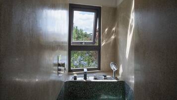 Duschwanne, Komfortbadewanne, Regendusche, Haartrockner