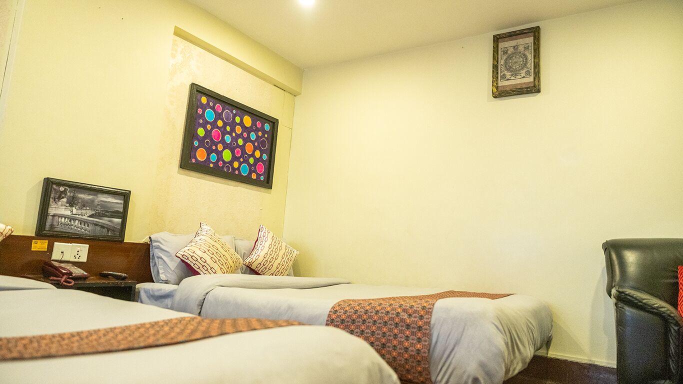 Desk, laptop workspace, iron/ironing board (on request), WiFi (free)