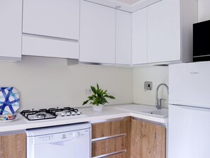 Kühlschrank, Geschirrspüler, Kochgeschirr/Geschirr/Besteck