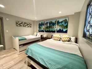 2 dormitorios, tabla de planchar con plancha, wifi gratis y ropa de cama