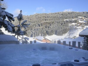 Outdoor spa tub - Family chalet with jacuzzi, garage and fireplace in Les Gets (Les Gets)