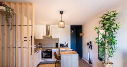 Modern studio for 2 with equipped kitchen and TV in Gourette