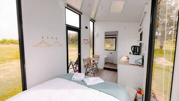 1 makuuhuone, vuodevaatteet