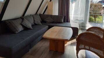 Fernseher, DVD-Player, Stereoanlage