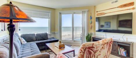 Una Smart TV, una oficina