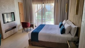 Double Room | Egyptian cotton sheets, premium bedding, pillowtop beds - Jardins de Lina & Léa (Marrakech)