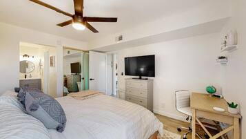 Condo, 1 Bedroom | 1 bedroom, desk, laptop workspace, iron/ironing board