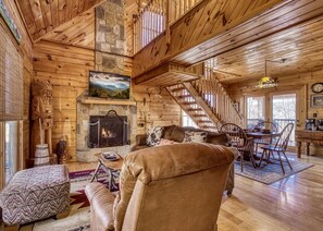Cabin, 2 Bedrooms | Living area | Smart TV - Secluded Hideaway 2 Bedroom Cabin by RedAwning (Sevierville)