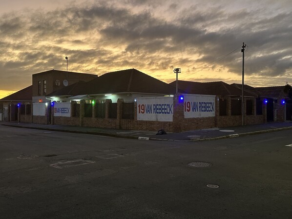 Front of property – evening/night