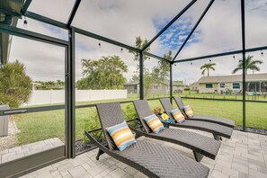 House (3 Bedrooms) | Interior - Screened Lanai & Pool: Remodeled Cape Coral Home! (Cape Coral)
