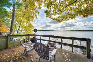 House (4 Bedrooms) | Front of property - Hayward Cabin w/ Boat Slip + Fish House! (Hayward)