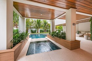A heated pool - Brand New home with Incredible Rooftop Deck and Pool! - Just Breathe (Anna Maria)