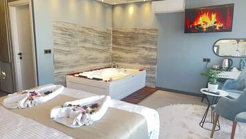 Suite Deluxe | Ropa de cama de alta calidad, minibar y escritorio