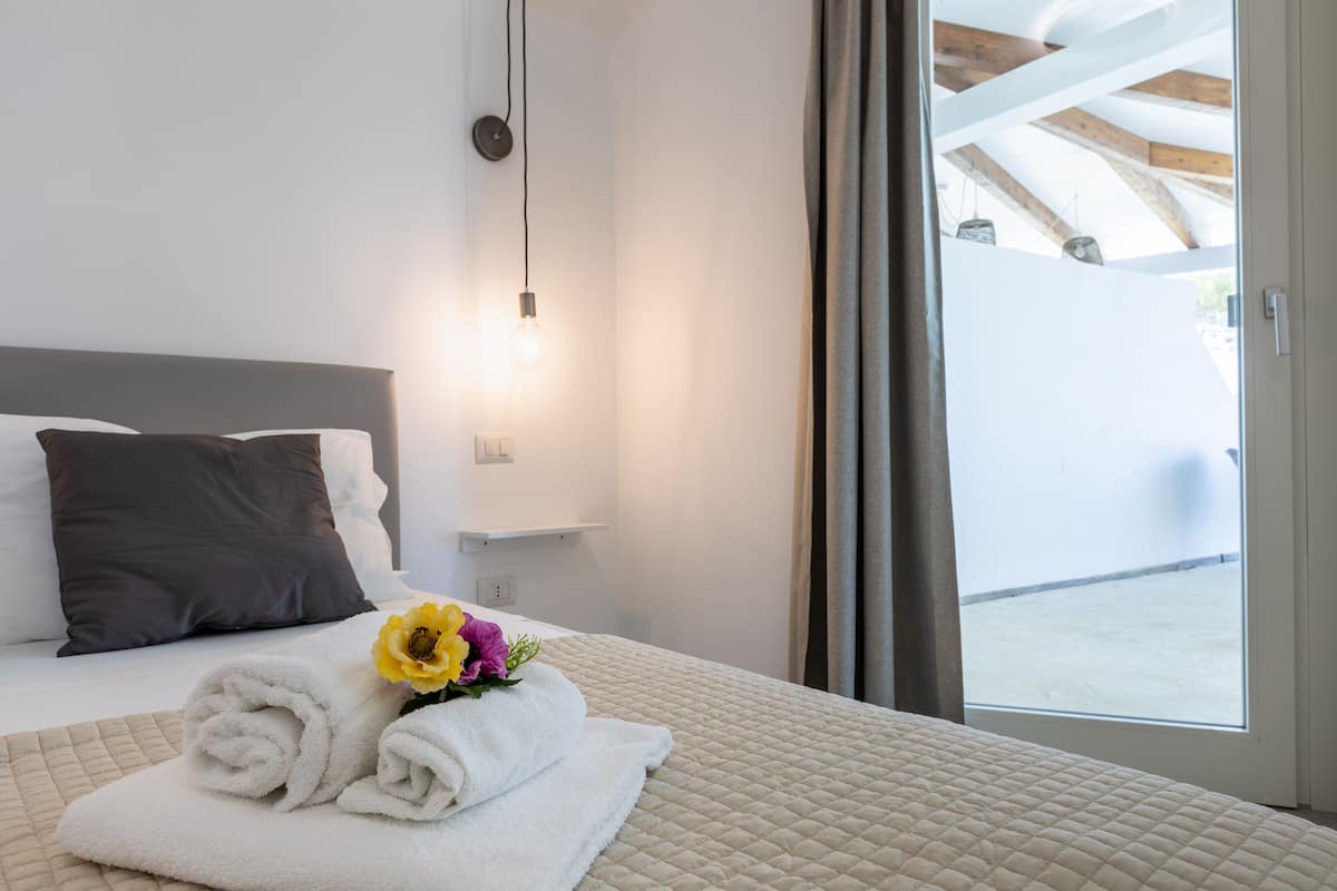 1 camera, biancheria da letto di alta qualità, copriletto in piuma