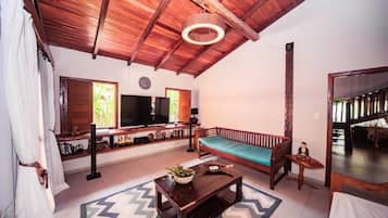 Smart TV, foosball, books, printers