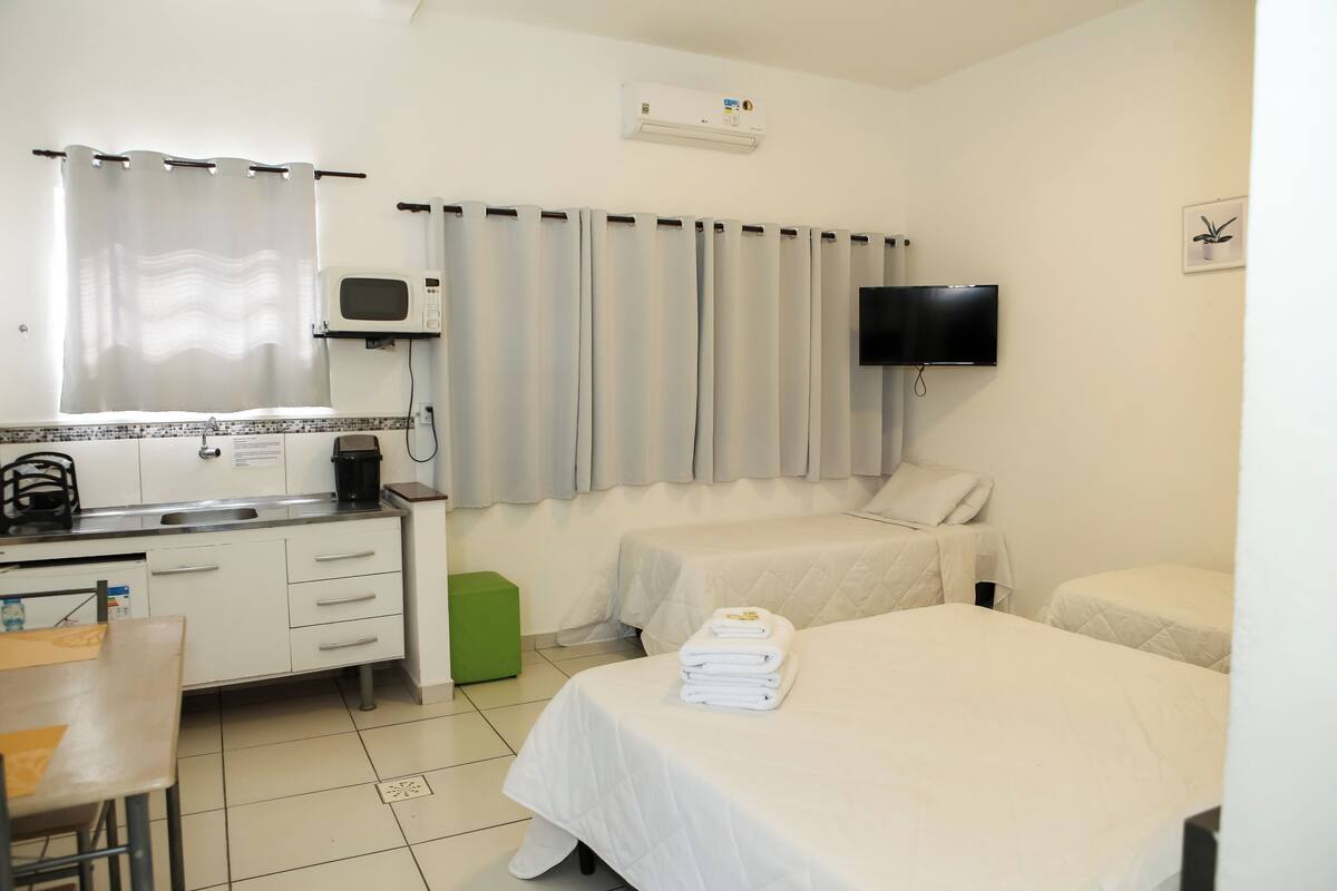 Blackout drapes, iron/ironing board, free WiFi, bed sheets