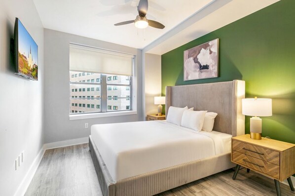 4 soverom, strykejern/-brett, wi-fi og sengetøy