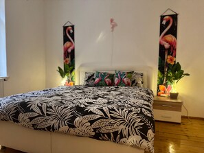 3 slaapkamers, een bureau, een strijkplank/strijkijzer, gratis wifi