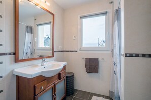 Shower, hair dryer