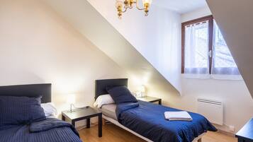 2 habitaciones, wifi gratis y ropa de cama